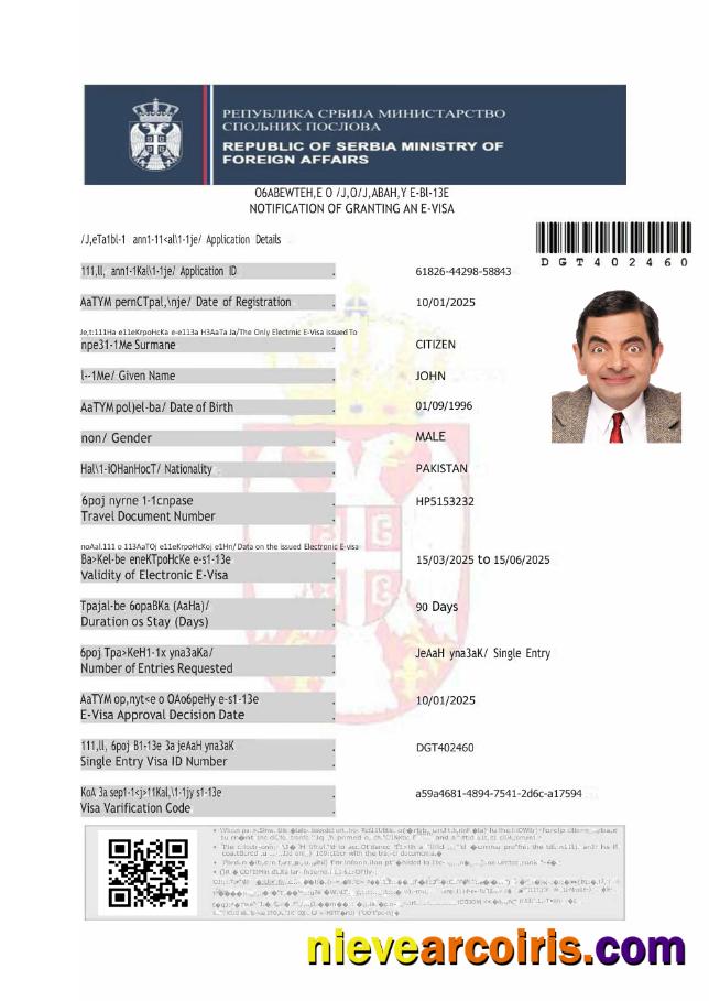 Serbia e-visa
